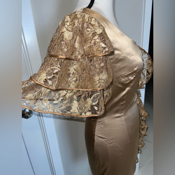 IvaNova silk/Chiffon dress - Picture 3 of 5